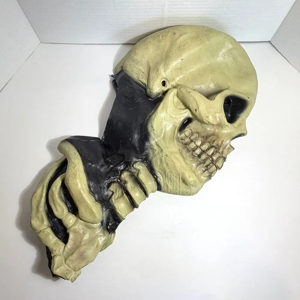 Skeleton Mask with Neck Halloween Costume